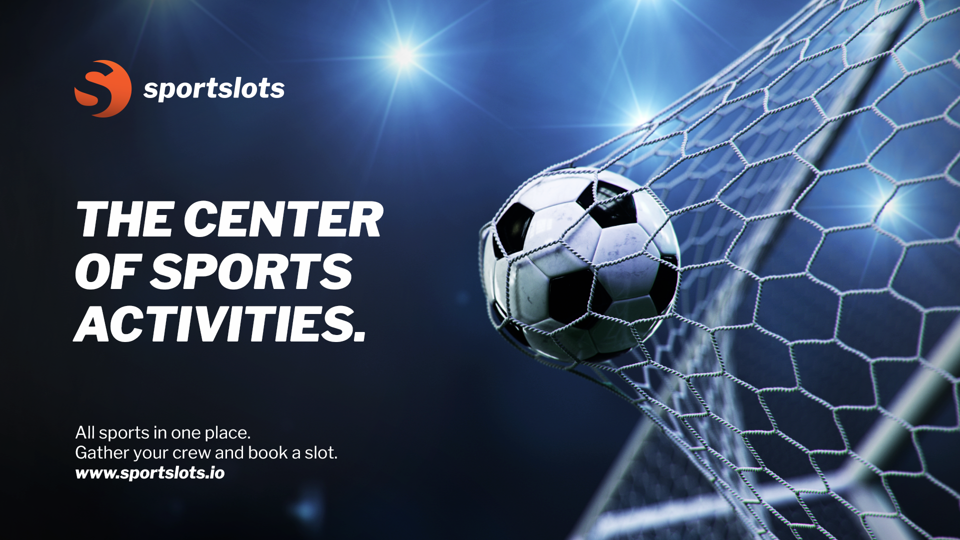 Sportslots football advertising visual